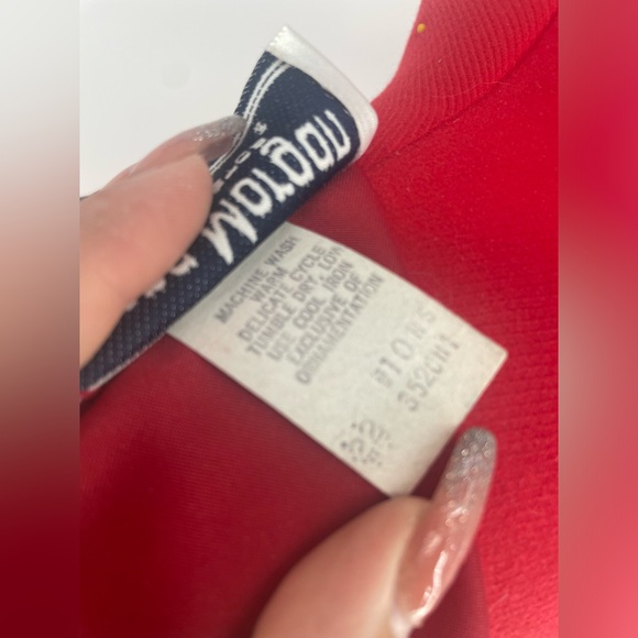 Rare 1980s Ruby Red Donna Morgan Satin Puff Sleeve Cocktail Dress - Picture 16 of 16